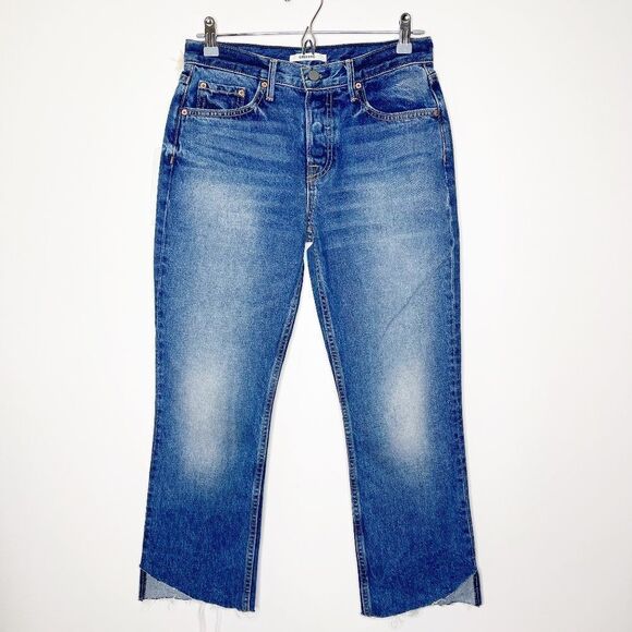 GRLFRND Tatum Mid Rise Crop Jeans